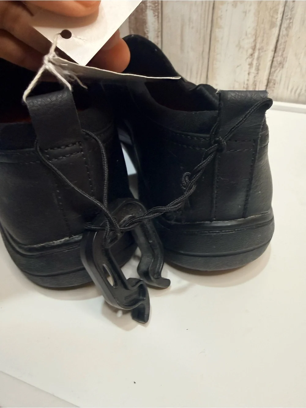 Dr Scholls Career Slip Resistance 10 W Black Leather Shoes